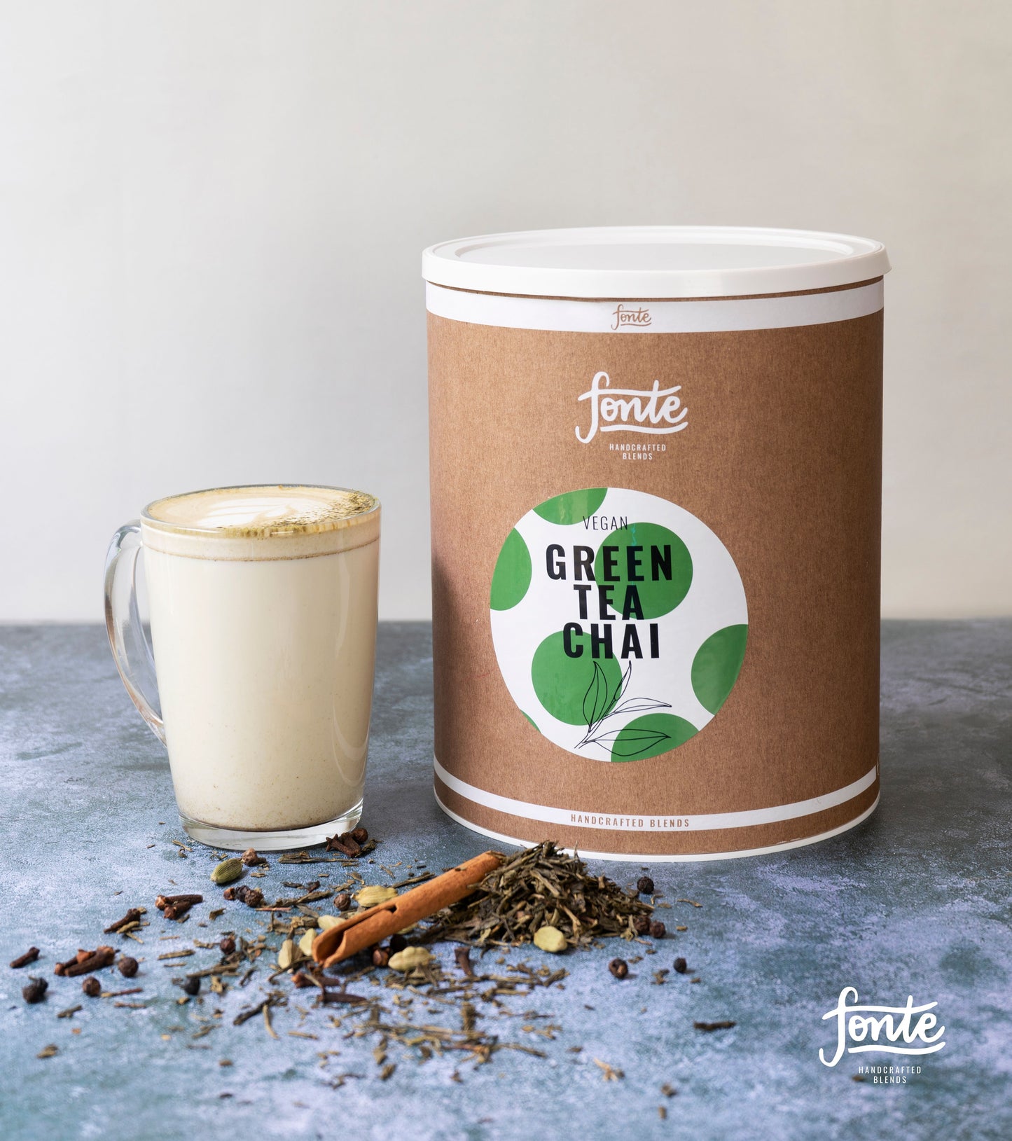 Fonte Green Tea Chai Latte 2kg – Vegan Matcha Spice Fusion