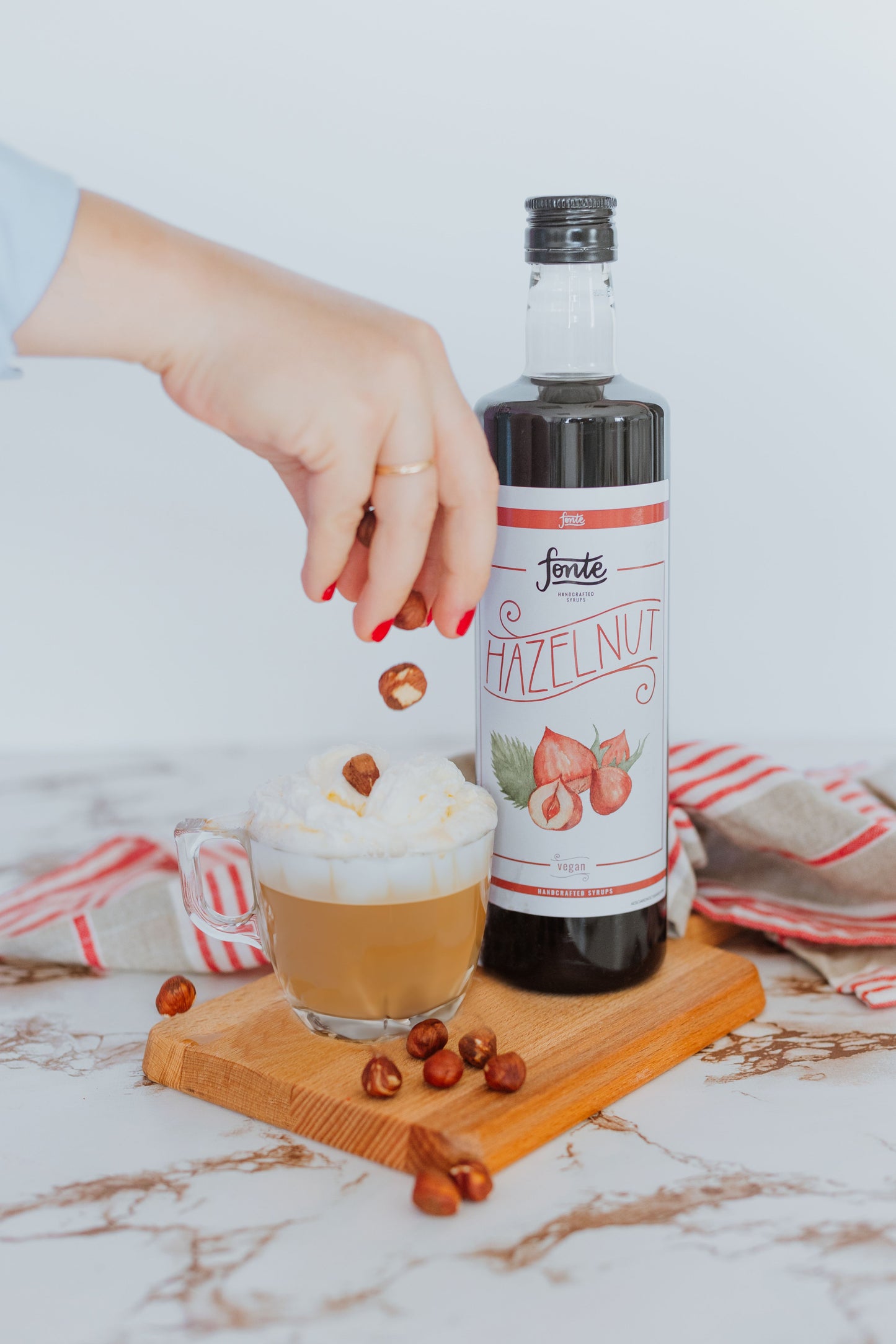 Fonte Hazelnut Syrup 750ml – Nutty Flavour for Lattes & Desserts