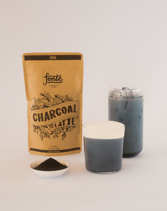 Fonte Charcoal Latte 300g – Detoxifying & Skin-Friendly Blend