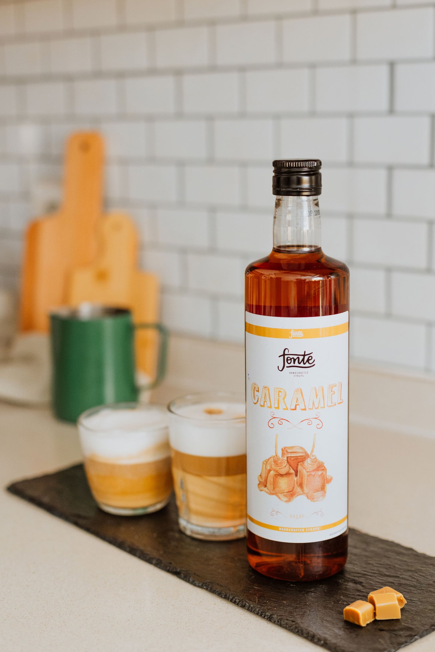 Fonte Caramel Syrup 750ml – Buttery Sweet Flavour for Drinks & Desserts