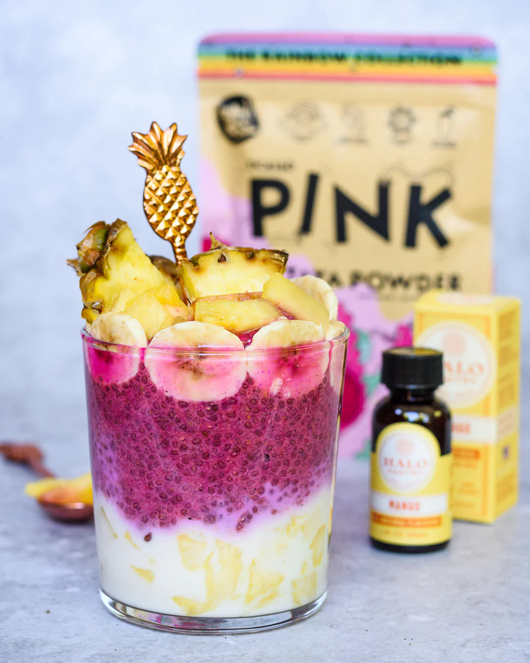 Tropical chia pudding parfait🍍💓😋