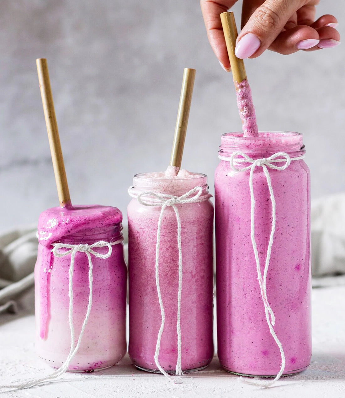 Power Up with Pink Protein Smoothie!