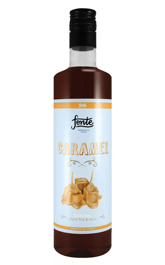 Fonte Caramel Syrup 750ml (Sugar-Free) – Indulgent, Guilt-Free Caramel Flavor