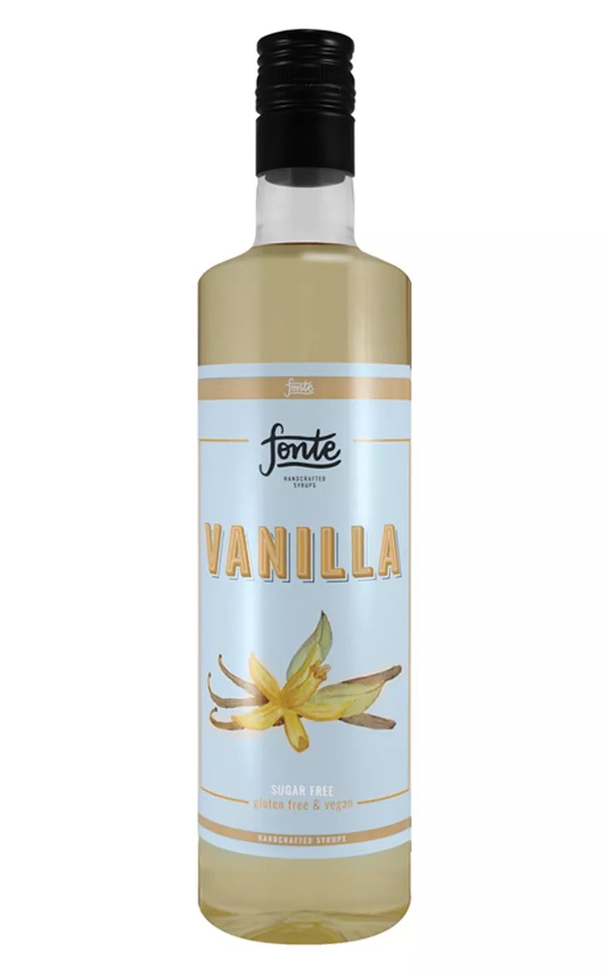 Fonte Vanilla Syrup 750ml (Sugar-Free) – Rich, Guilt-Free Vanilla Flavor