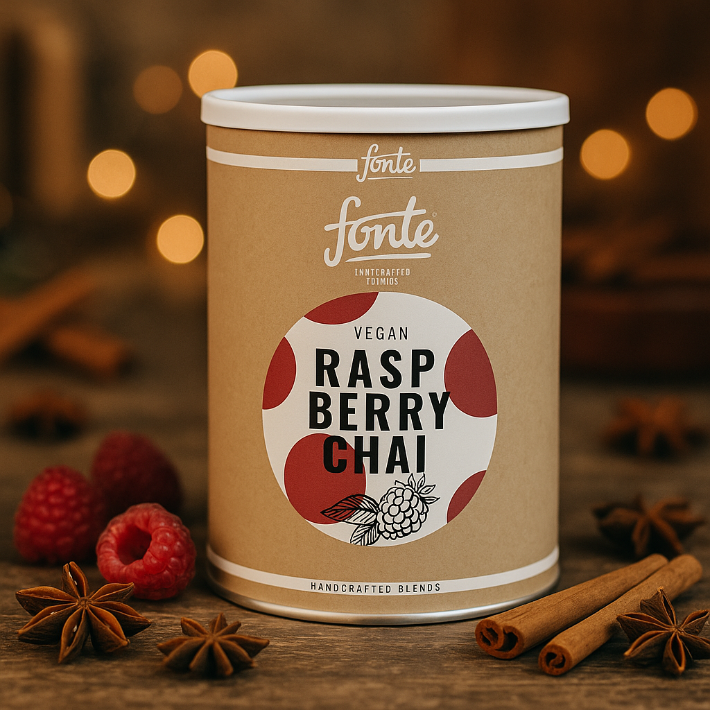 Fonte Raspberry Chai Latte 2kg – Vegan Fruity Spiced Drink Mix