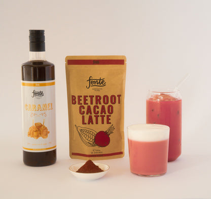 Fonte Beetroot & Cacao Latte 300g – Vegan Wellness Drink Mix