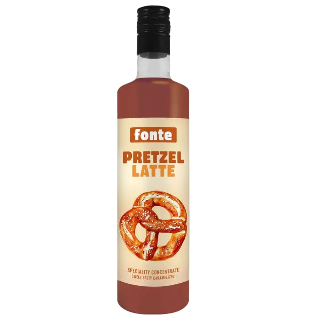 Fonte Salted Pretzel Concentrate 750ml | Vegan & Gluten-Free Flavor Syrup
