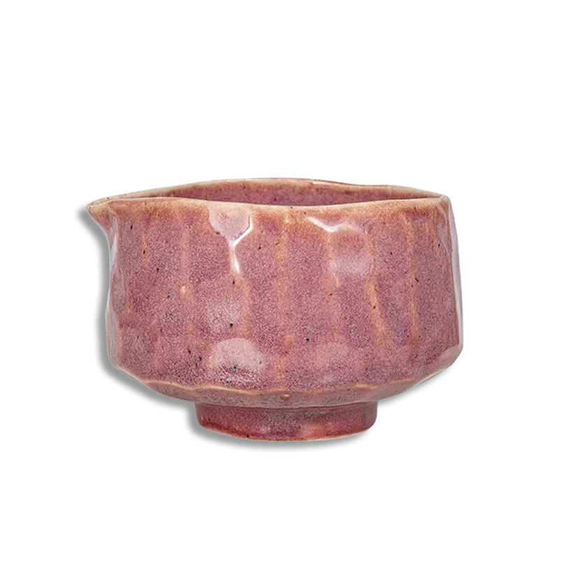 Rust-colored ceramic bowl on a white background