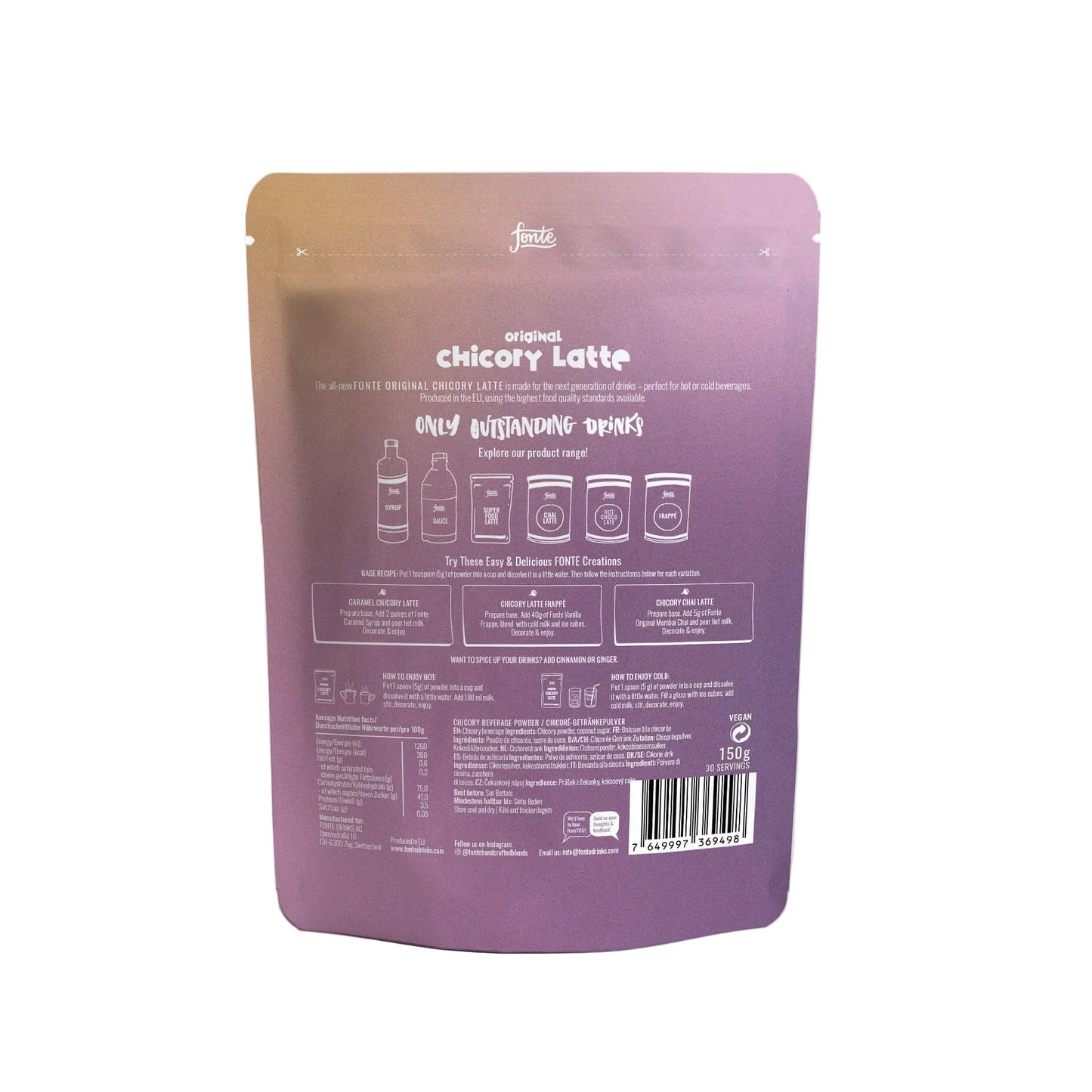 Fonte Original Chicory Latte 150gr