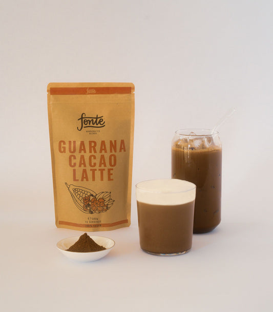Fonte Guarana & Cacao Latte 300g – Natural Vegan Energy Boost