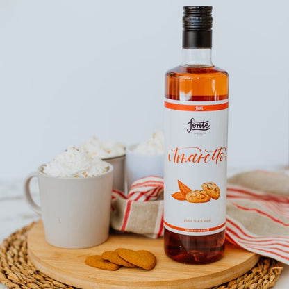 Fonte Amaretto Syrup 750ml – Almond & Vanilla Flavour for Drinks