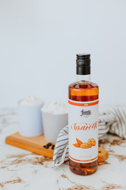 Fonte Amaretto Syrup 750ml – Almond & Vanilla Flavour for Drinks
