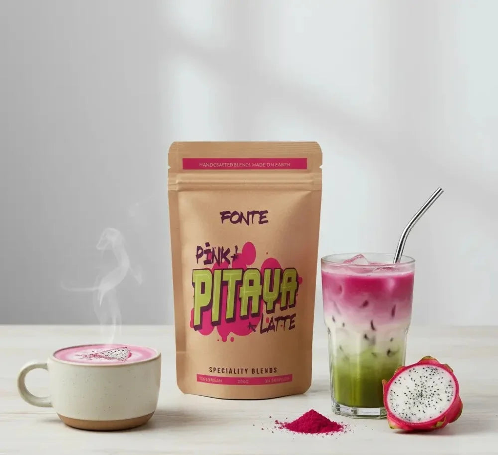 Fonte Pink Pitaya Latte – Dragon Fruit Latte 225 G