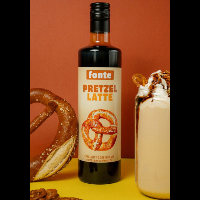 Fonte Salted Pretzel Concentrate 750ml | Vegan & Gluten-Free Flavor Syrup