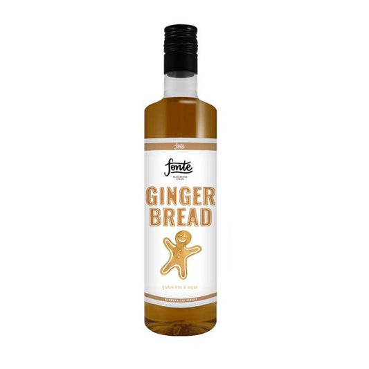 Fonte Gingerbread Syrup 750ml – Warm, Aromatic Flavor for Lattes, Coffees, Teas, and Desserts