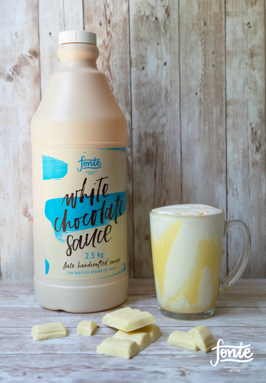 Fonte White Chocolate Sauce 2.5kg – Rich Dessert & Drink Topping