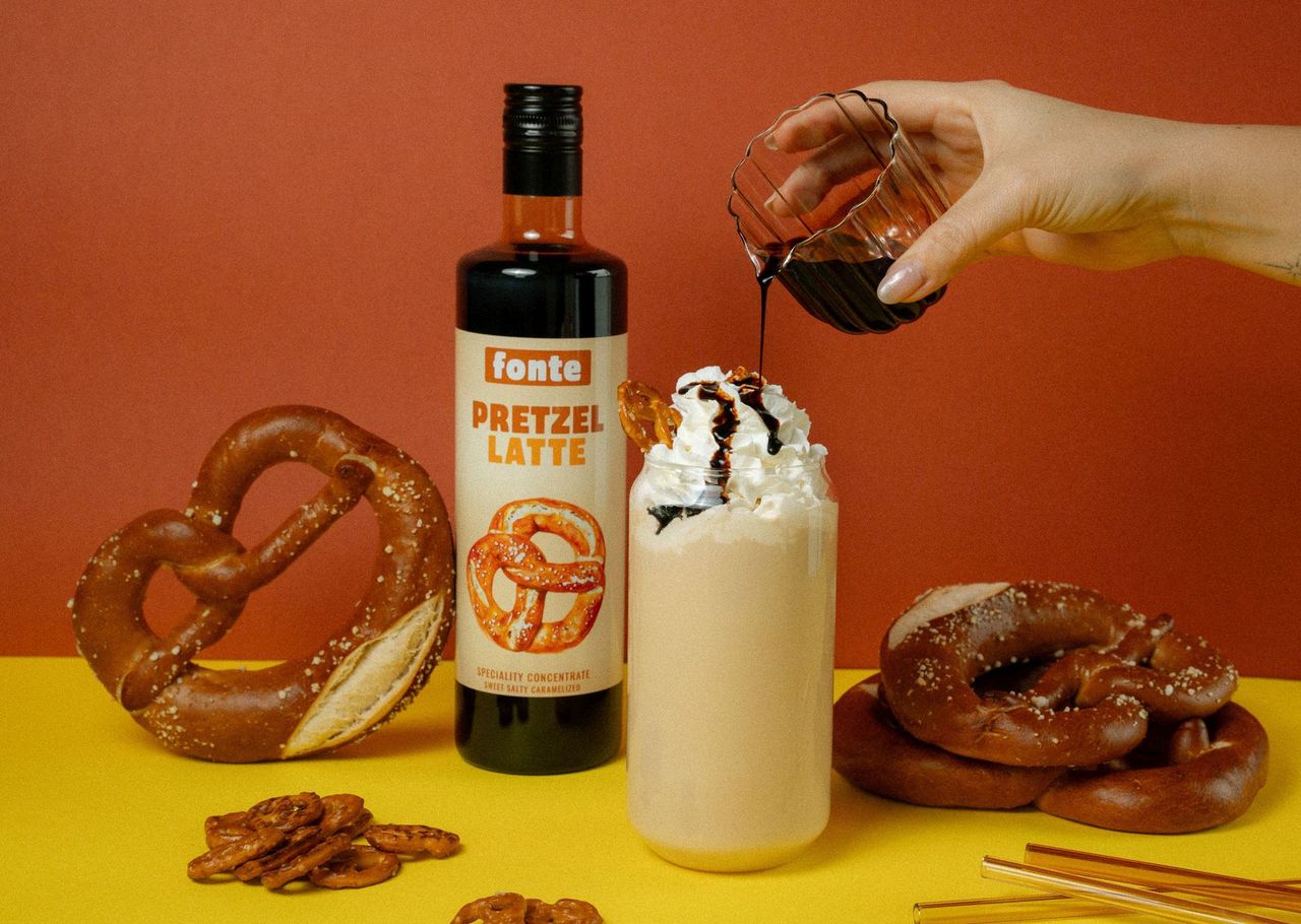 Fonte Salted Pretzel Concentrate 750ml | Vegan & Gluten-Free Flavor Syrup