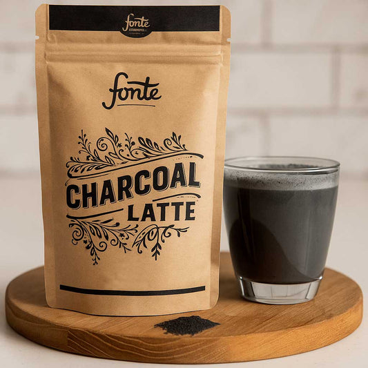 Fonte Charcoal Latte 300g – Detoxifying & Skin-Friendly Blend