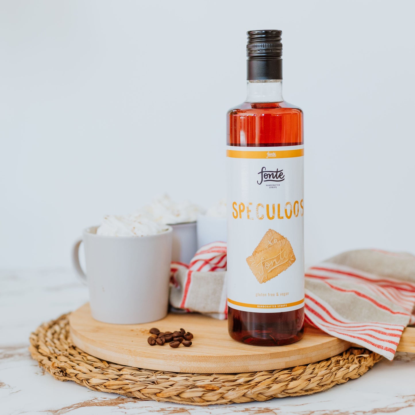 Fonte Speculoos Syrup 750ml – Spiced Cookie Flavour for Drinks