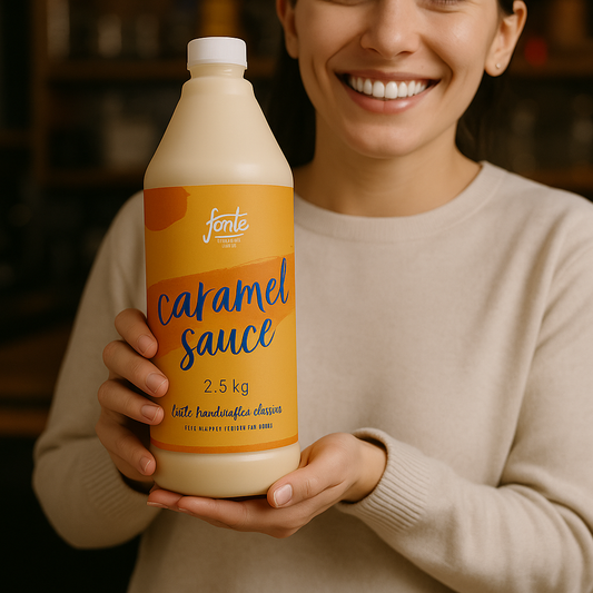 Fonte Caramel Sauce 2.5kg – Smooth Topping for Desserts & Drinks