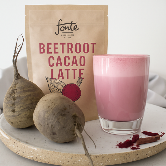 Fonte Beetroot & Cacao Latte 300g – Vegan Wellness Drink Mix
