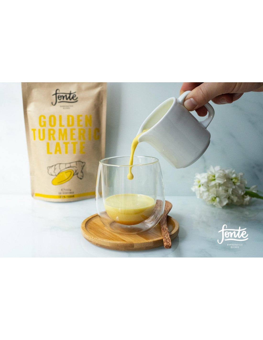 Fonte Golden Turmeric Latte 250g – Anti-Inflammatory & Vegan-Friendly Wellness Drink