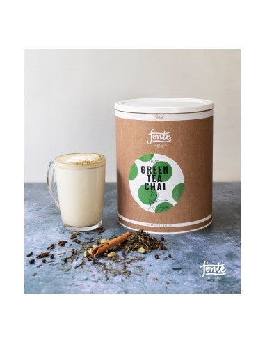 Fonte Green Tea Chai Latte 2kg – Premium Matcha and Chai Spice Blend, Vegan-Friendly