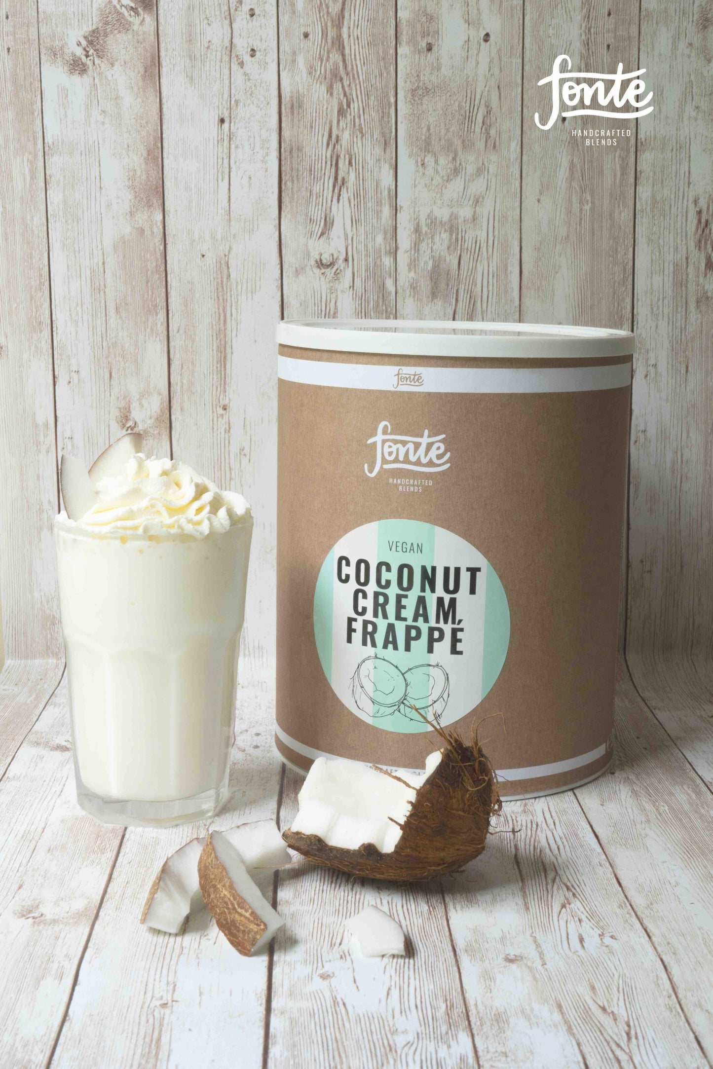 Fonte Coconut & Cream Frappe 2kg – Tropical, Creamy Vegan Frappe Blend for Cafes & Home Use