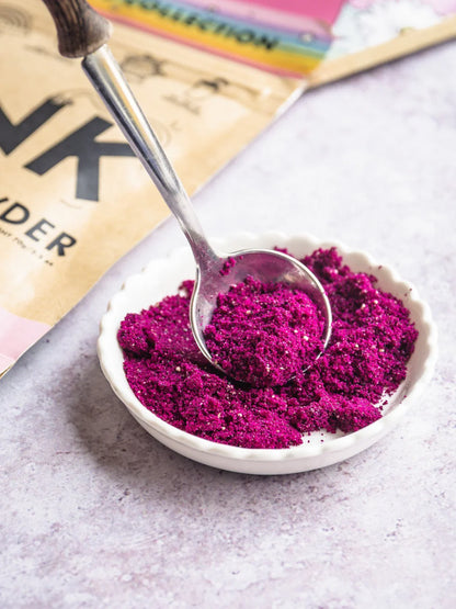 RAW Nice pink pitaya powder for vibrant natural color and vegan superfood nutrition in smoothies and bowls