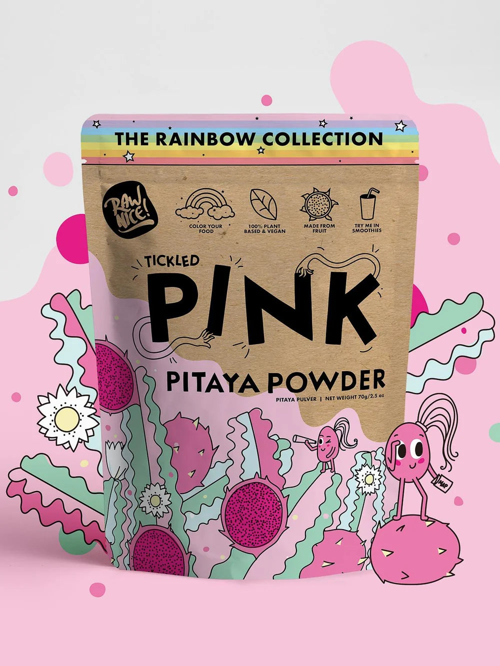 RAW Nice Pink Pitaya – Vibrant, Vegan Superfood Powder for Smoothies & Snacks