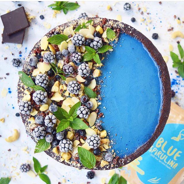 Blue Spirulina Cheesecake By Mantra Malta